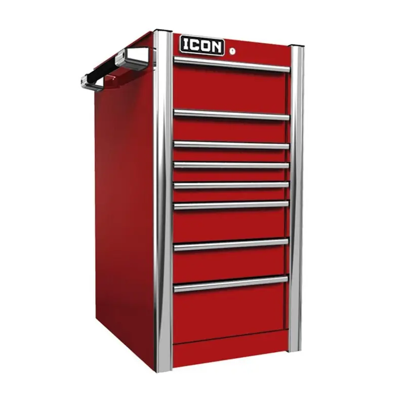 22 in.  Professional End Cabinet - Red