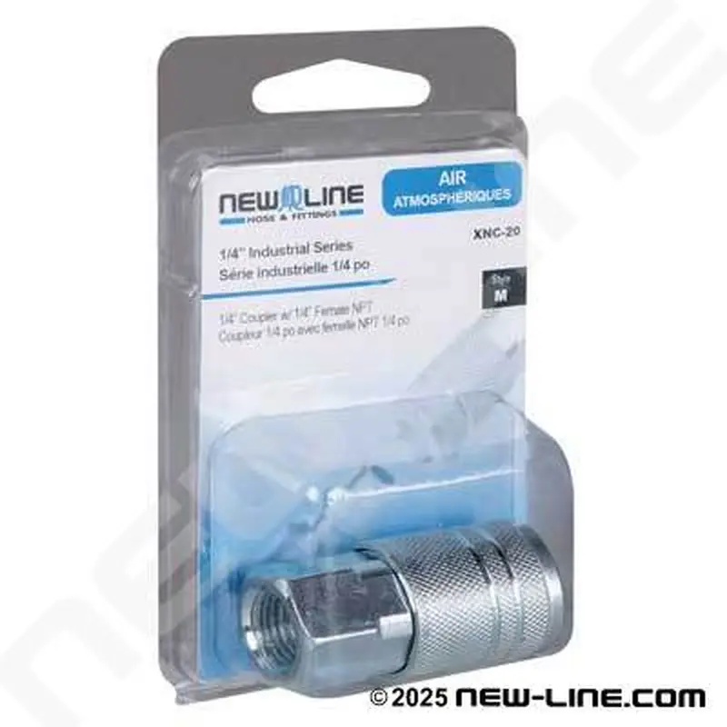 New Line XNC-20  1/4" INDUSTRIAL COUPLER X 1/4" FEMALE NPT