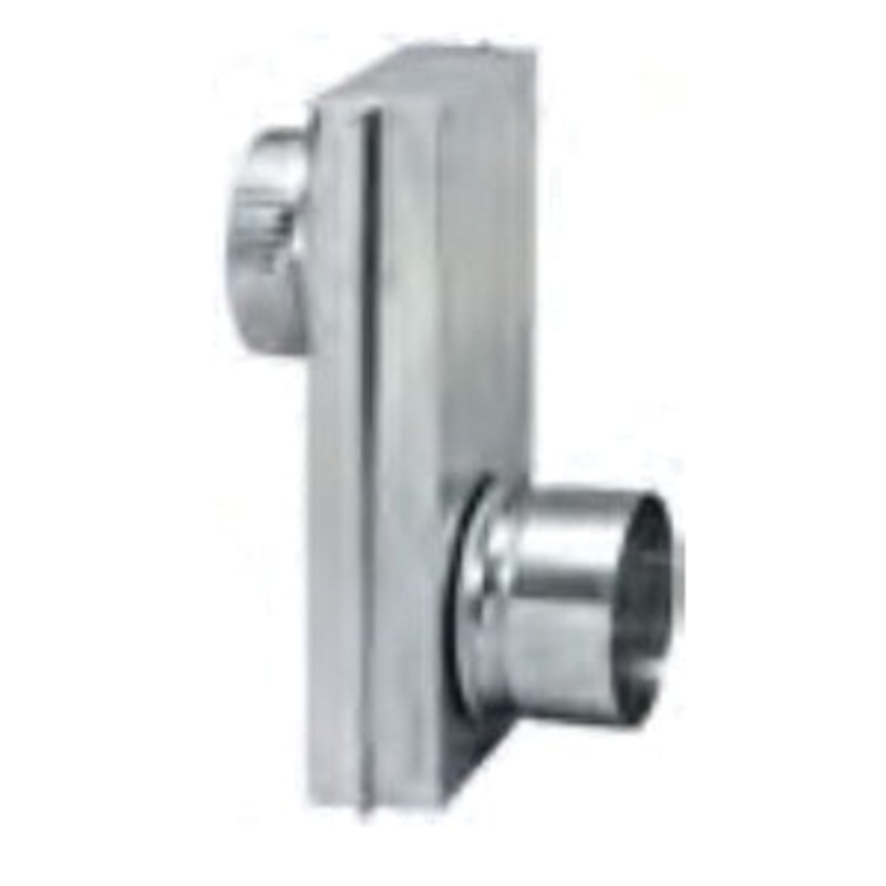 Deflecto AMCC Dryer Vent Connector, 4 in Nominal, Rectangular Vent Duct
