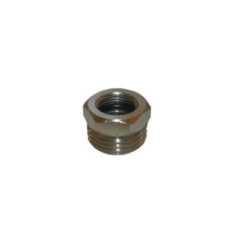 LASCO 10-0017 Reducing Supply Line Adapter, Adapter Fitting, 1/2 in, MIP x Female Compression Threaded, Chrome-Plated