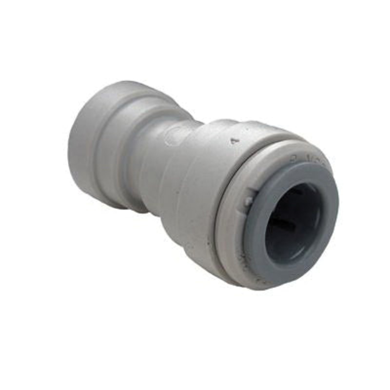 LASCO 19-6065 Quick-Connect Reducing Coupling, 3/8 in Push-In x 1/4 in Push-In, Plastic