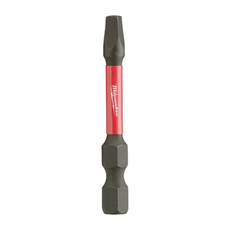 Milwaukee SHOCKWAVE 48-32-4473 Power Screwdriver Bit, Square Recessed Point, #3 Point, 2 in OAL, Steel