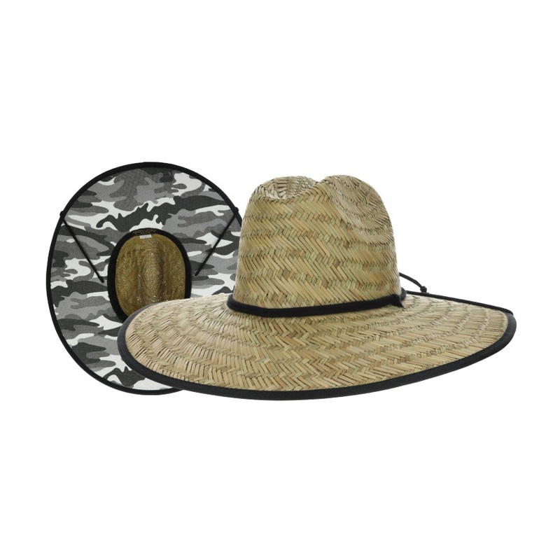 SCALA MS499OS Series MS499OS Seafire Lifeguard Hat, S/M, L/XL, Rush Straw Outer, Natural