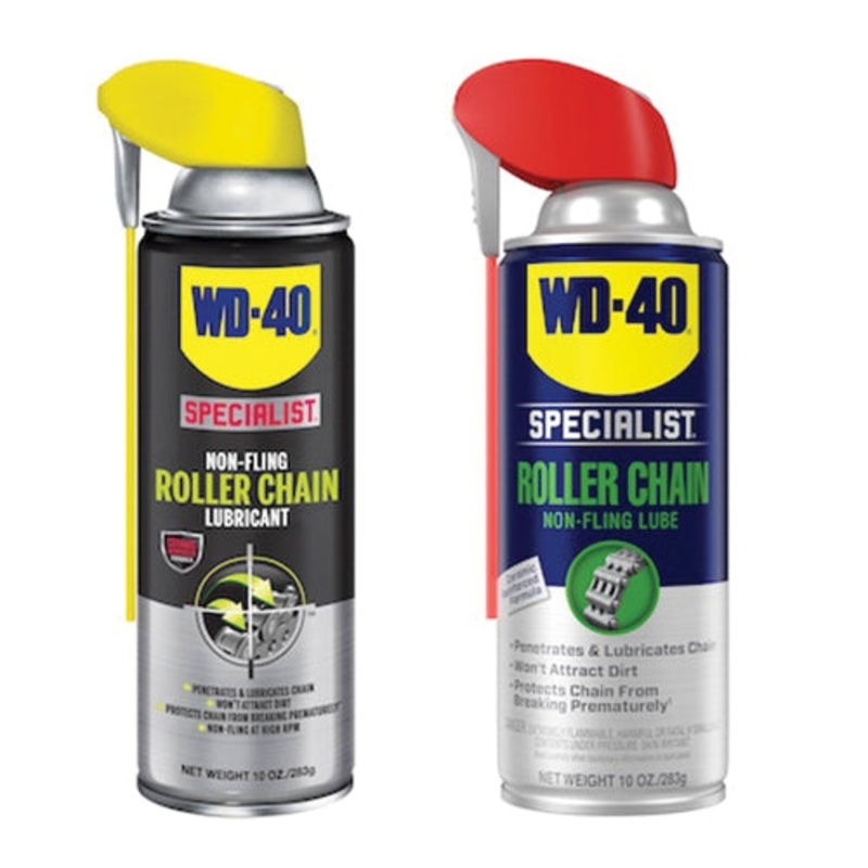 WD-40 Specialist 300493 Roller Chain Non-Fling Lubricant, Petroleum, White, 10 oz